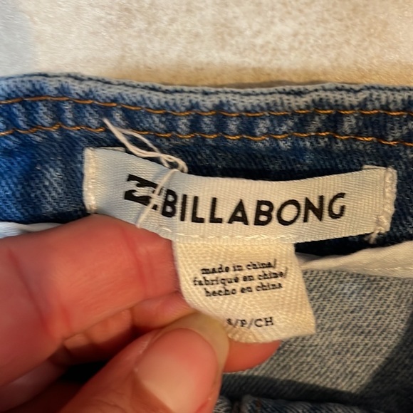 Billabong Denim Button Front Jumper Dress S - Picture 4 of 9